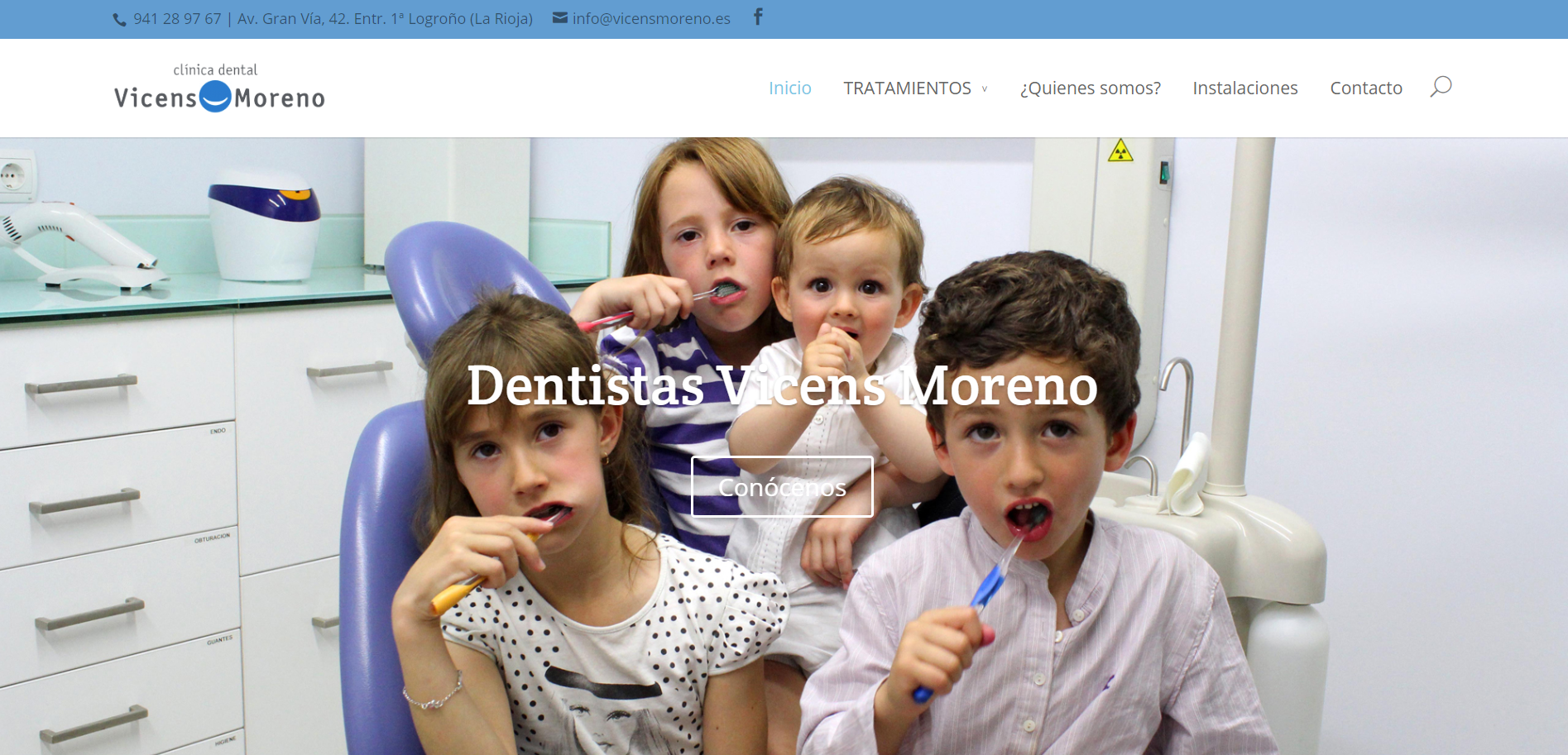 Diseño Web Vicens Moreno Dentistas
